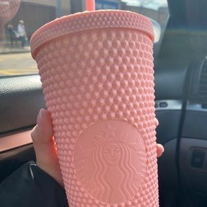Starbuck Pink Studded Tumbler